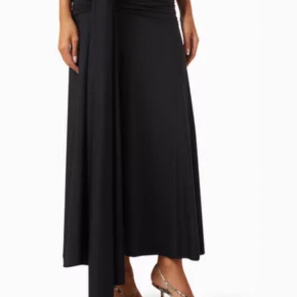 NWT Maygel Coronel Karmairi Maxi Skirt Black One Size - Picture 2 of 7